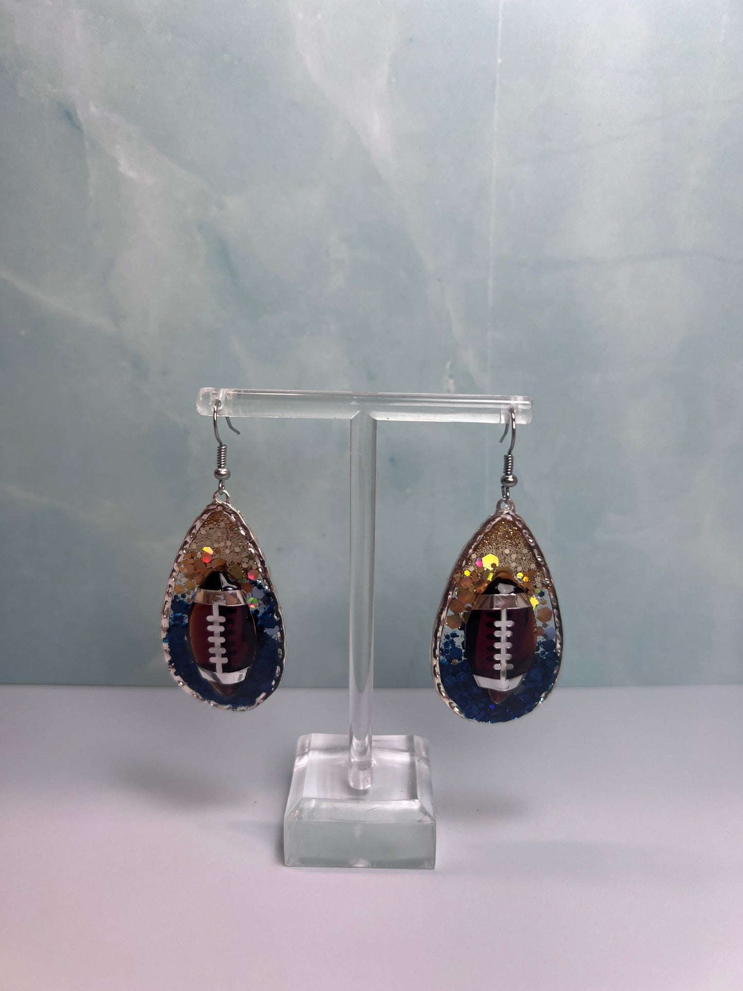 Blue and gold football 