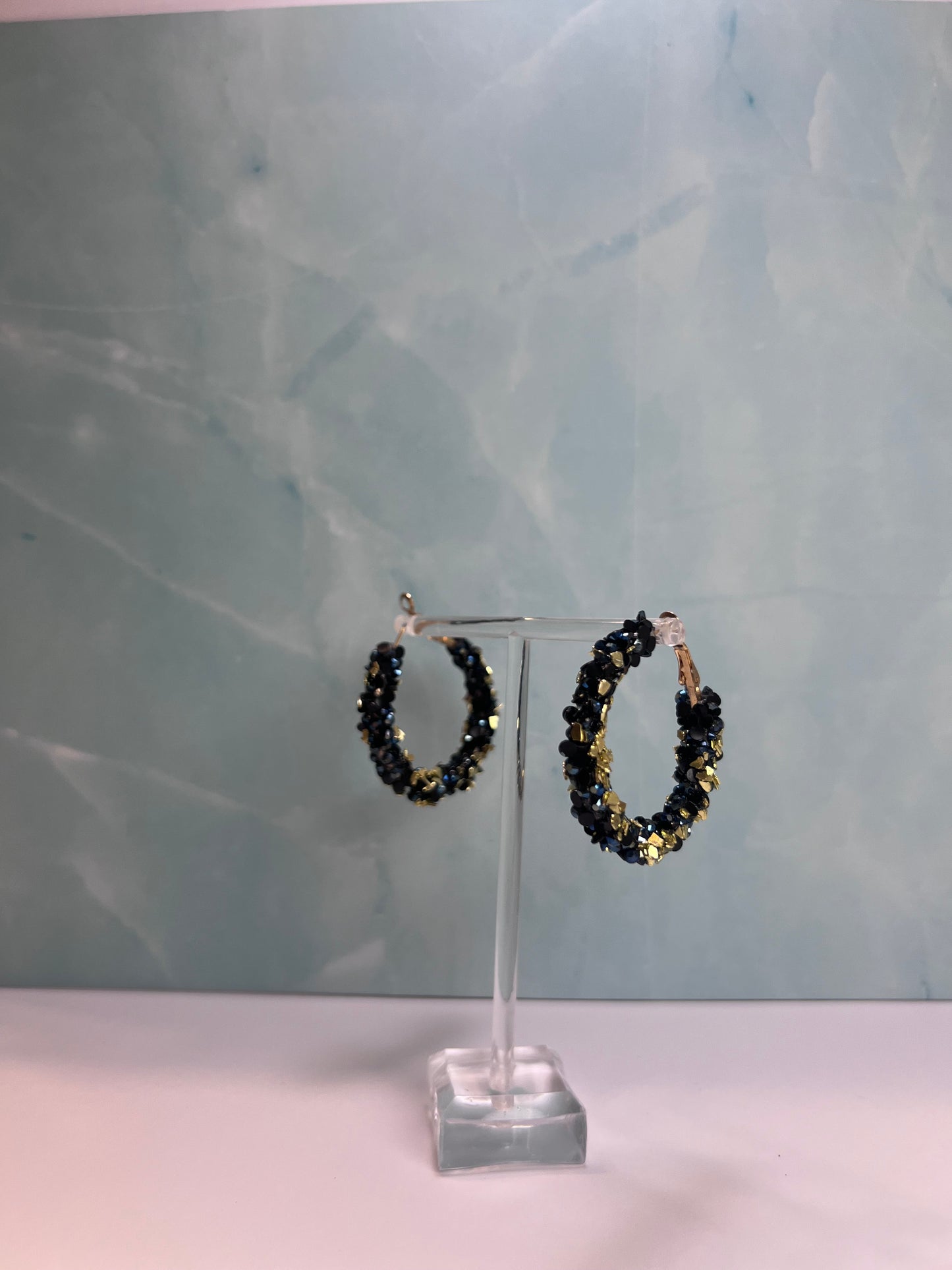 Blue and Gold hoops
