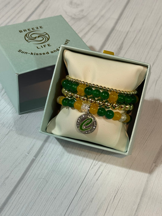 Pensacola Catholic bracelet stack